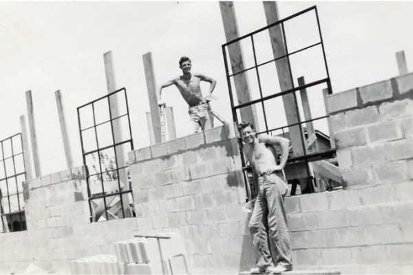 Construction of RJS on Waterloo Road 1949