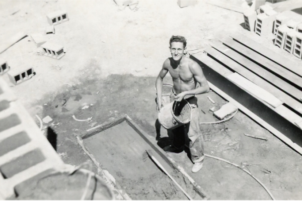 Construction of RJS on Waterloo Road 1949