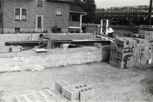 Construction of RJS on Waterloo Road 1949