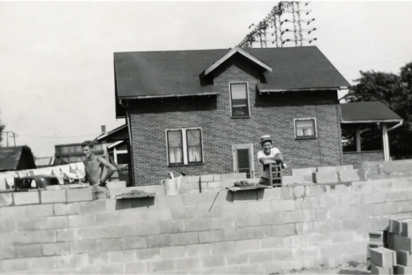 Construction of RJS on Waterloo Road 1949