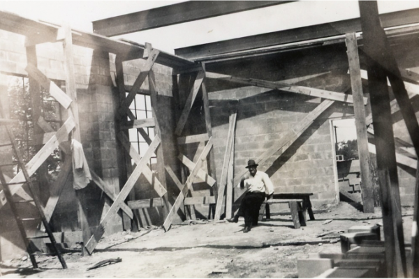 Construction of RJS on Waterloo Road 1949