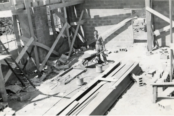 Construction of RJS on Waterloo Road 1949