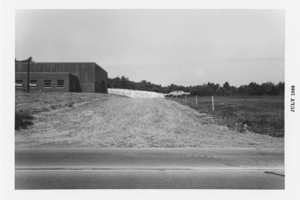 A view from Massillon Road.  Other than some landscaping, the view is the same today except for the addition of rear buildings.  Note the date of July 1966.