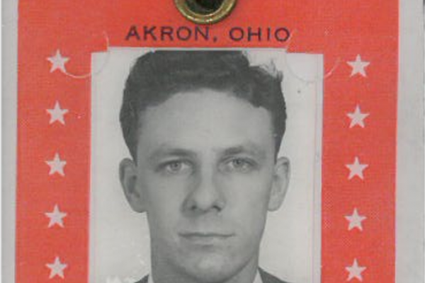 Ray at Firestone: ID Badge – 1950